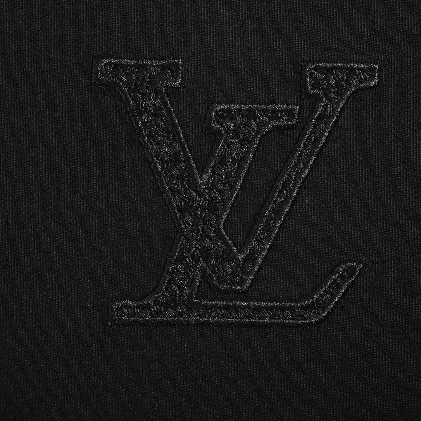 Louis Vuitton/Louis Vuitton chest dark pattern old flower embroidered short sleeves